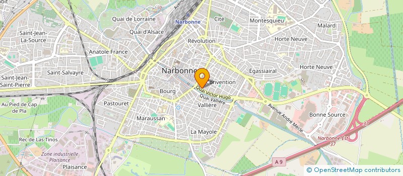 localisation de l'entreprise MONSIEUR BENJAMIN FAURIE  NARBONNE