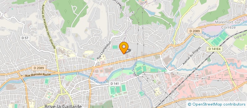 localisation de l'entreprise MONSIEUR BENJAMIN FAUVERGUE  BRIVE-LA-GAILLARDE