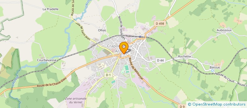 localisation de l'entreprise MONSIEUR BENJAMIN FEMENIA  CRAPONNE-SUR-ARZON