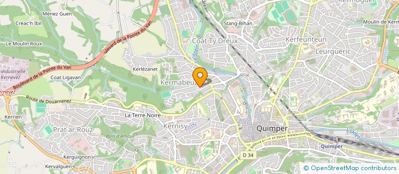 localisation de l'entreprise MONSIEUR BENJAMIN FERELLEC à QUIMPER