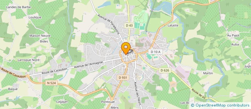 localisation de l'entreprise MONSIEUR BENJAMIN FERNANDEZ  EAUZE