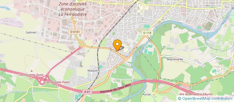 localisation de l'entreprise MONSIEUR BENJAMIN FERU à CARCASSONNE