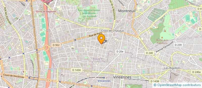 localisation de l'entreprise MONSIEUR BENJAMIN FILLIATRE à MONTREUIL