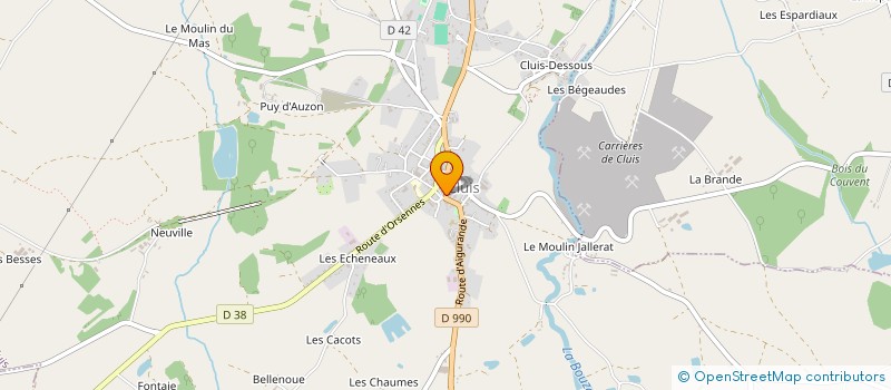 localisation de l'entreprise MONSIEUR BENJAMIN FLEURET à CLUIS