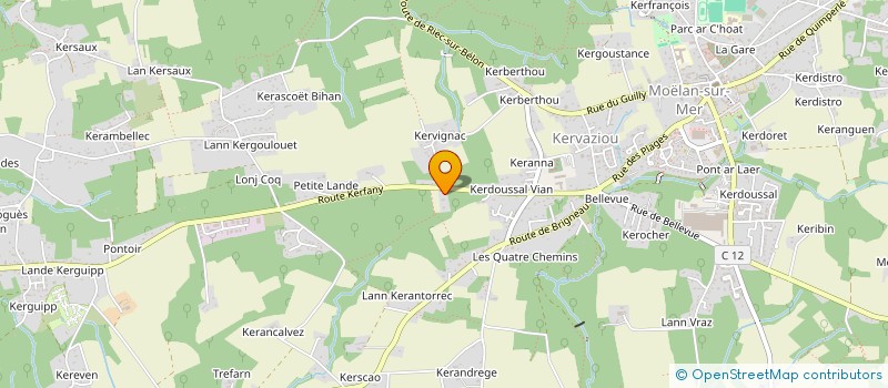 localisation de l'entreprise MONSIEUR BENJAMIN FLOC'H  MOELAN-SUR-MER