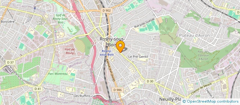 localisation de l'entreprise MONSIEUR BENJAMIN FOHRER à ROSNY-SOUS-BOIS