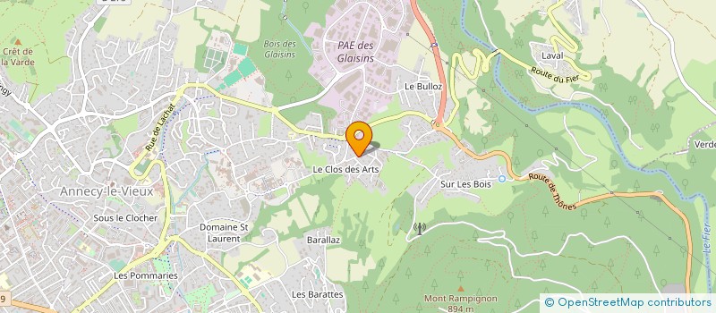 localisation de l'entreprise MONSIEUR BENJAMIN FONTAINE à ANNECY