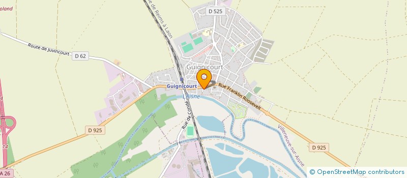 localisation de l'entreprise MONSIEUR BENJAMIN FONTAINE  JUVINCOURT-ET-DAMARY