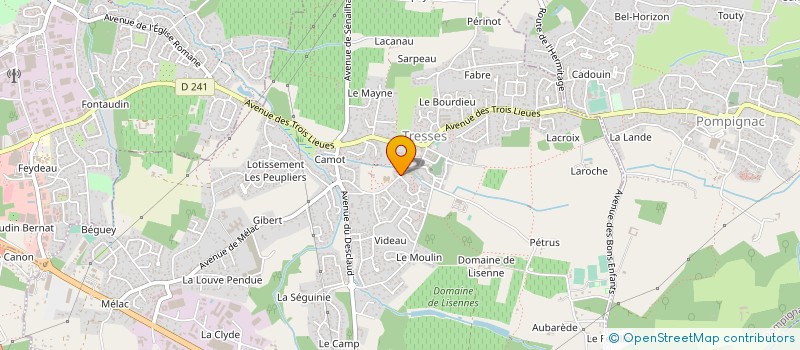 localisation de l'entreprise MONSIEUR BENJAMIN FONTES  TRESSES