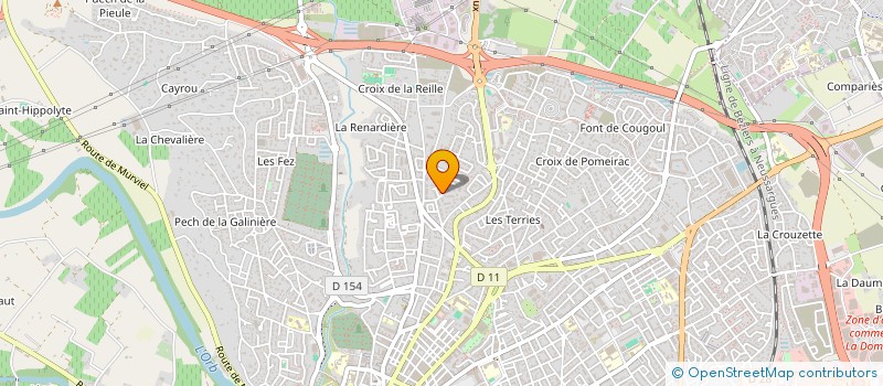 localisation de l'entreprise MONSIEUR BENJAMIN FONTUGNE à BEZIERS