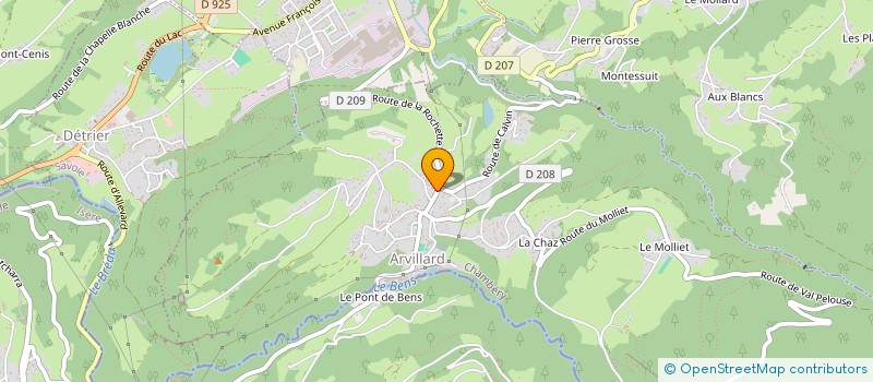 localisation de l'entreprise MONSIEUR BENJAMIN FORAY  ARVILLARD