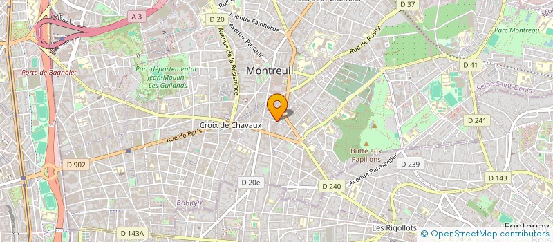 localisation de l'entreprise MONSIEUR BENJAMIN FORGET à MONTREUIL