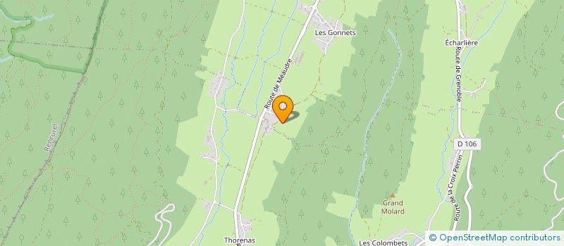 localisation de l'entreprise MONSIEUR BENJAMIN FRANC  AUTRANS-MEAUDRE EN VERCORS