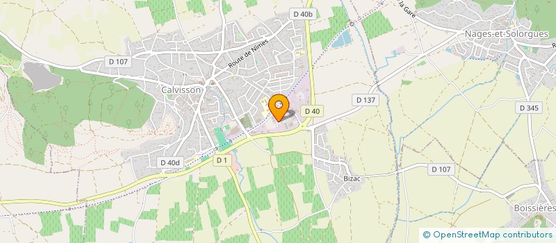 localisation de l'entreprise MONSIEUR BENJAMIN FRANCE  CALVISSON