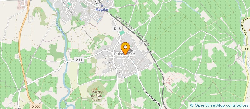 localisation de l'entreprise MONSIEUR BENJAMIN FRANCESCHI  PUISSALICON