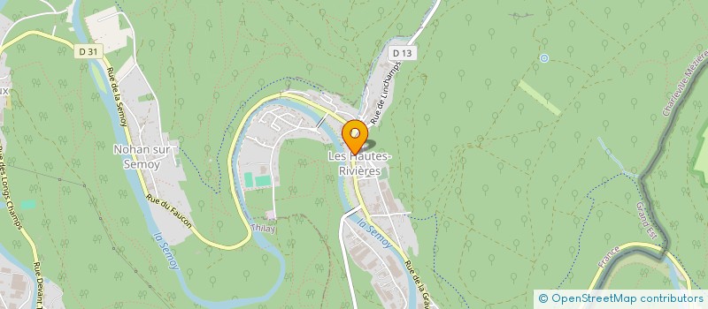 localisation de l'entreprise MONSIEUR BENJAMIN FRANCOIS  LES HAUTES-RIVIERES