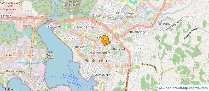 localisation de l'entreprise MONSIEUR BENJAMIN FRATER à LES ABYMES