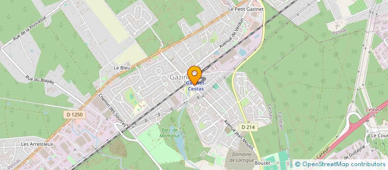 localisation de l'entreprise MONSIEUR BENJAMIN GABORIT  CESTAS