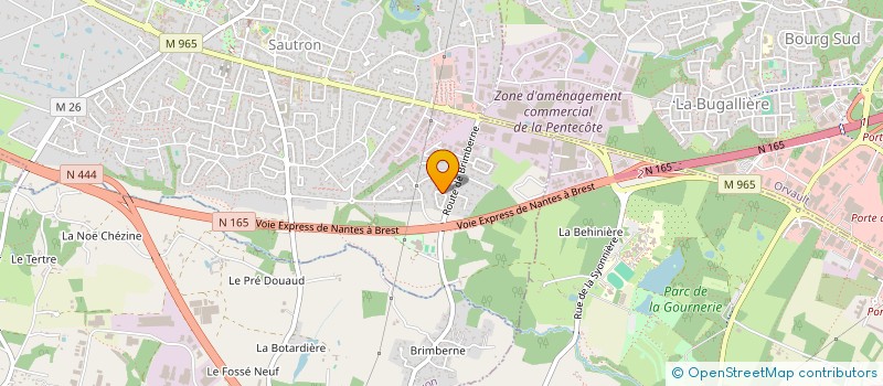 localisation de l'entreprise MONSIEUR BENJAMIN GABOURY à SAUTRON
