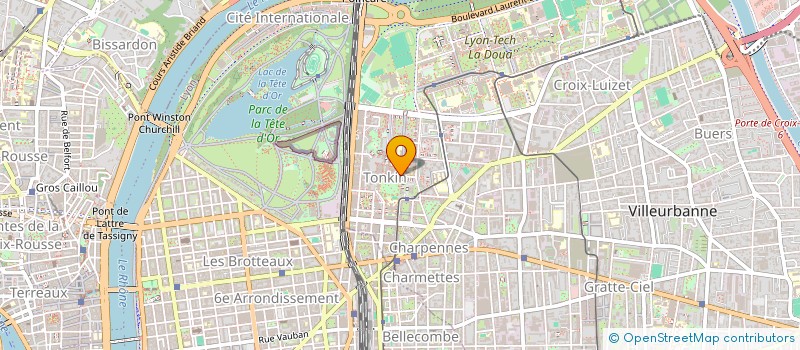 localisation de l'entreprise MONSIEUR BENJAMIN GALAMAND  VILLEURBANNE