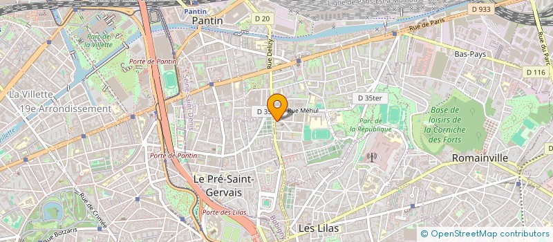 localisation de l'entreprise MONSIEUR BENJAMIN GARAULT  PANTIN