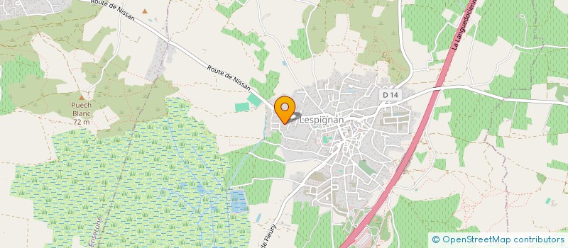localisation de l'entreprise MONSIEUR BENJAMIN GARCIA  LESPIGNAN