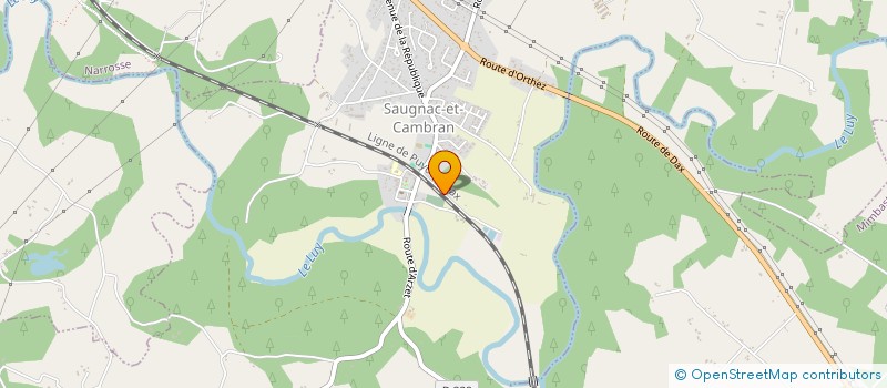 localisation de l'entreprise MONSIEUR BENJAMIN GAREIN  SAUGNAC-ET-CAMBRAN