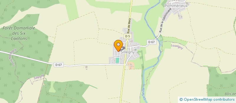 localisation de l'entreprise MONSIEUR BENJAMIN GASPARINI  SILLEGNY