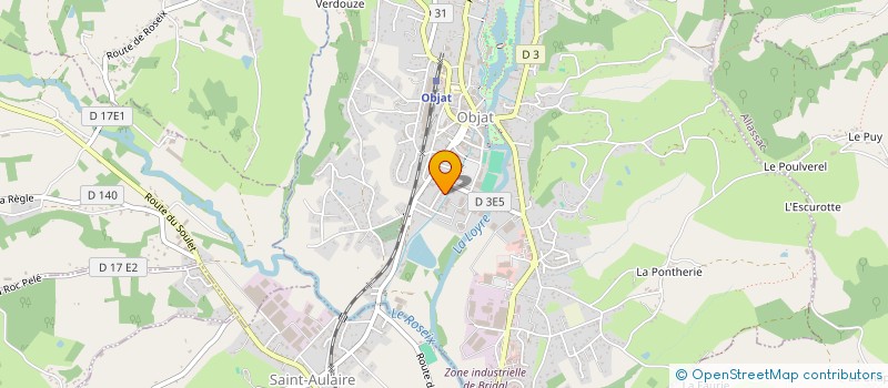 localisation de l'entreprise MONSIEUR BENJAMIN GASTRIN  OBJAT