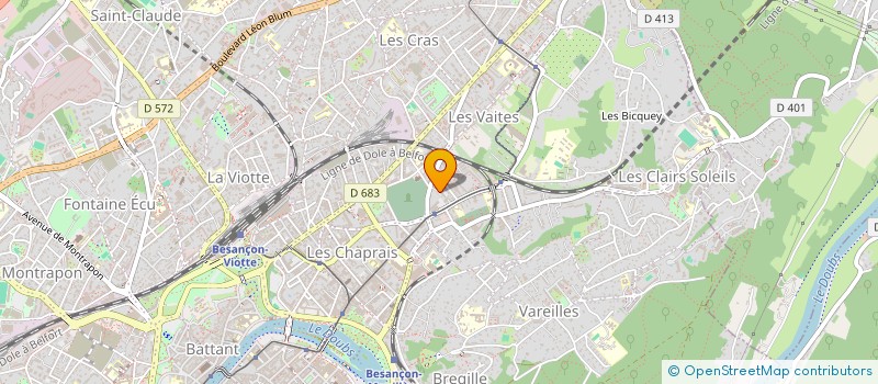 localisation de l'entreprise MONSIEUR BENJAMIN GATEAU  BESANCON