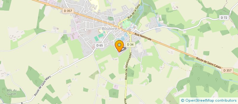 localisation de l'entreprise MONSIEUR BENJAMIN GAUCHET  BOULOIRE