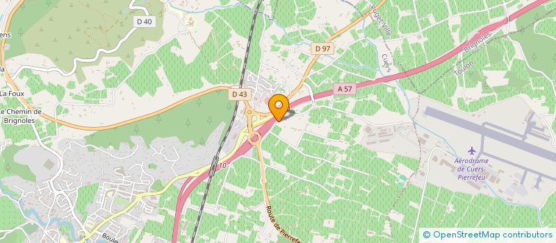 localisation de l'entreprise MONSIEUR BENJAMIN GAUDIN  CUERS