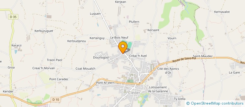 localisation de l'entreprise MONSIEUR BENJAMIN GAUTRON  CLEDER