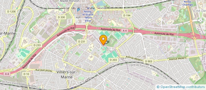 localisation de l'entreprise MONSIEUR BENJAMIN GERMAN  NOISY-LE-GRAND