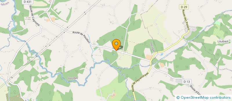 localisation de l'entreprise MONSIEUR BENJAMIN GHIRARDELLI  HEUGAS