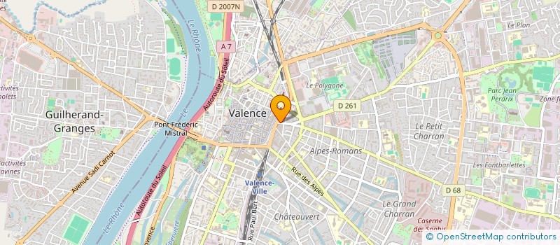 localisation de l'entreprise MONSIEUR BENJAMIN GIANNINI  VALENCE