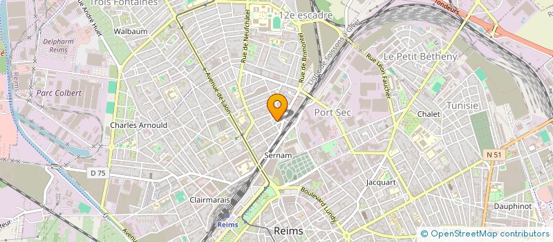 localisation de l'entreprise MONSIEUR BENJAMIN GILBERT  REIMS