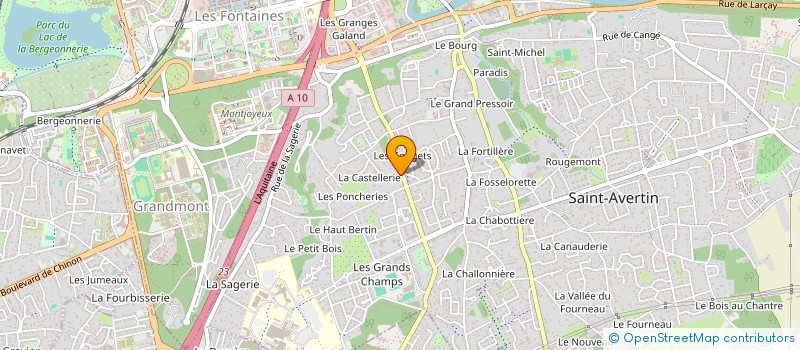 localisation de l'entreprise MONSIEUR BENJAMIN GILETTI  SAINT-AVERTIN