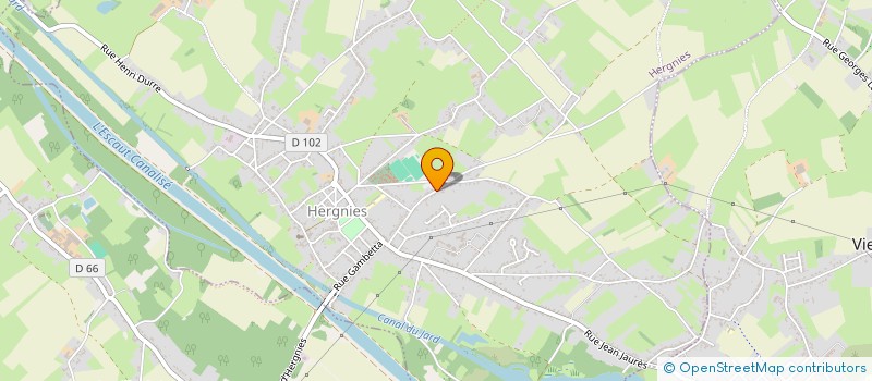 localisation de l'entreprise MONSIEUR BENJAMIN GILLARD  HERGNIES