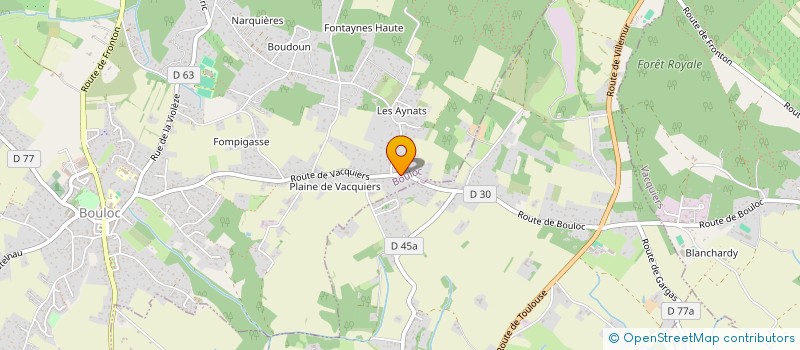 localisation de l'entreprise MONSIEUR BENJAMIN GIMET  BOULOC