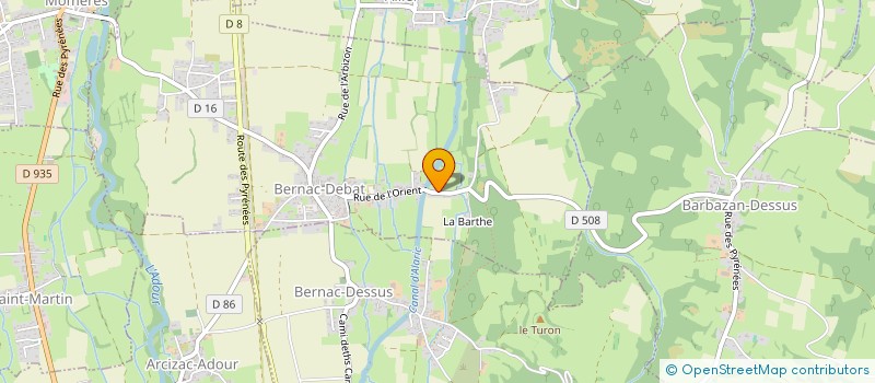 localisation de l'entreprise MONSIEUR BENJAMIN GINESTE  BERNAC-DEBAT