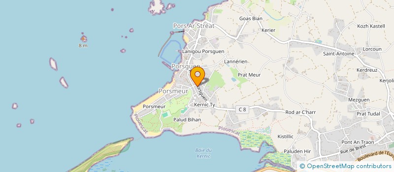 localisation de l'entreprise MONSIEUR BENJAMIN GIRARD  PLOUESCAT