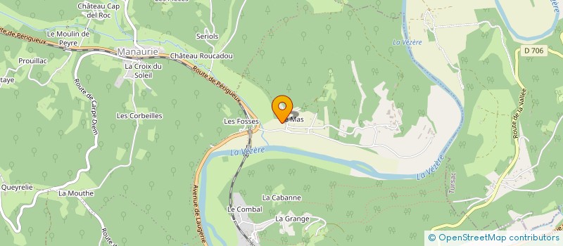 localisation de l'entreprise MONSIEUR BENJAMIN GIRODEAU  LES EYZIES