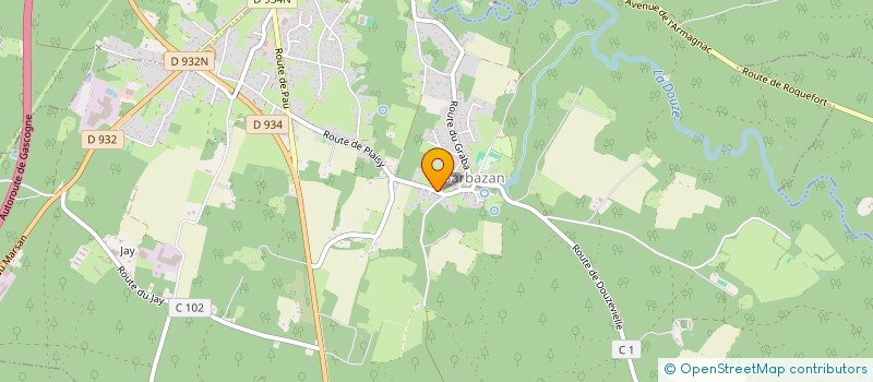 localisation de l'entreprise MONSIEUR BENJAMIN GLIZE  SARBAZAN