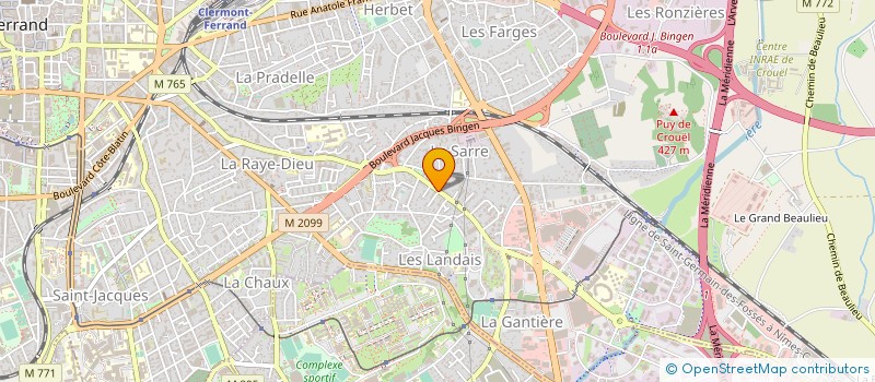 localisation de l'entreprise MONSIEUR BENJAMIN GNINGUE à CLERMONT-FERRAND