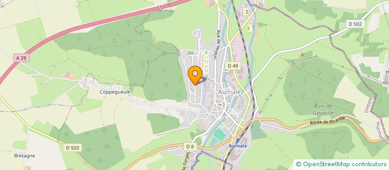 localisation de l'entreprise MONSIEUR BENJAMIN GODALIER à AUMALE
