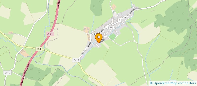 localisation de l'entreprise MONSIEUR BENJAMIN GODFROY  RAINVILLE