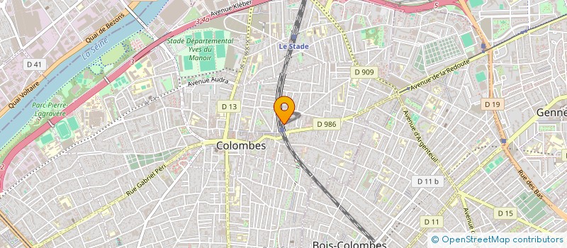 localisation de l'entreprise MONSIEUR BENJAMIN GODON à COLOMBES