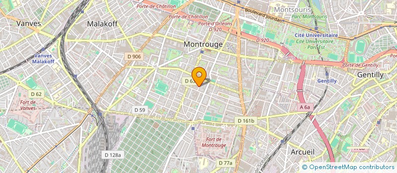 localisation de l'entreprise MONSIEUR BENJAMIN GOUDOUT à MONTROUGE