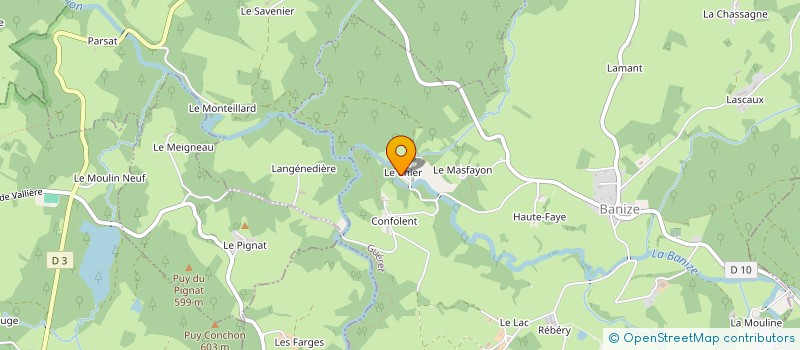 localisation de l'entreprise MONSIEUR BENJAMIN GOURINET à VALLIERE